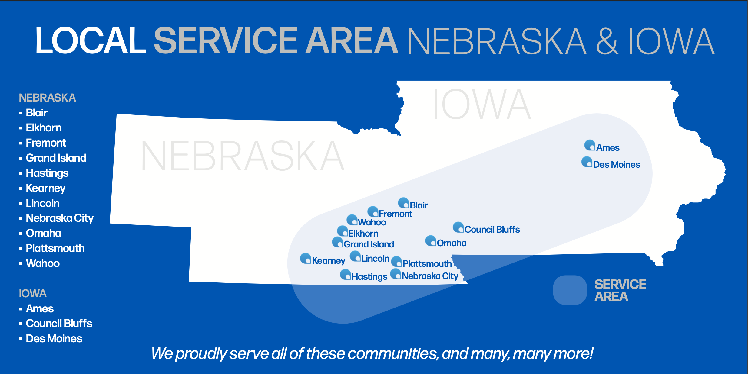 Spin Linen Service Area Map